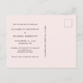 Faire-part de mariage élégant avec arche de photo (Dos)