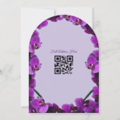 Faire-part de mariage élégant avec arche d'orchidé (Dos)