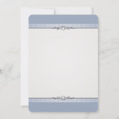 Faire-part de mariage élégant avec bordure pour la (Dos)