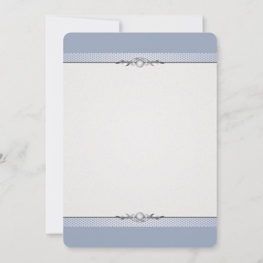 Faire-part de mariage élégant avec bordure pour la (Dos)