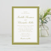 Faire-Part de Mariage Élégant avec Citron Vert et (Debout devant)