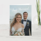 Faire-Part de Mariage Elégant avec Photo (Devant)