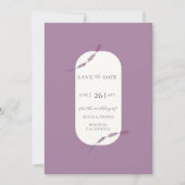 Faire-part de mariage élégant avec photo de plante (Devant)