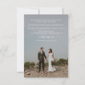 Faire-part de Mariage Élégant avec Superposition (Dos)