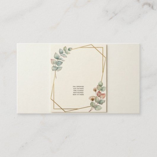 Faire-Part de Mariage Élégant, Botanique et Minima (Devant)