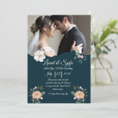Faire-part de mariage élégant – Classique & Romant (Debout devant)