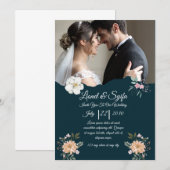 Faire-part de mariage élégant – Classique & Romant (Devant / Derrière)