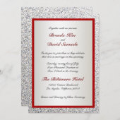 Faire-part de mariage élégant de parties (Devant / Derrière)