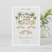 Faire-part de mariage Élégant de Sauvegarde de la  (Debout devant)