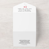 Faire-part de mariage élégant écriture aquarelle C (Dehors)