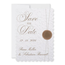 Faire-part de mariage élégant en relief pour annon