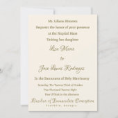 Faire-part de mariage élégant et chic (Devant)