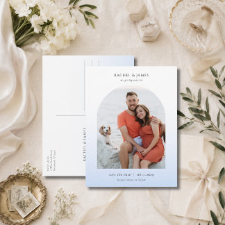 Faire-part de mariage élégant et minimaliste avec