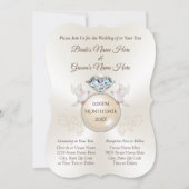 Faire-part de mariage élégant et personnalisé pour (Devant)