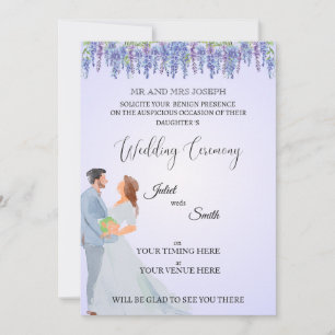 Faire-Part de Mariage Élégant et Plat Personnali