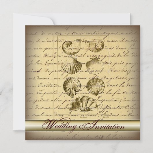 Faire-part de mariage élégant et romantique sur la (Devant)