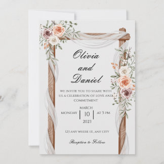 Faire-part de mariage, élégant et simple