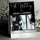 Faire-Part de Mariage Élégant et Sophistiqué Blanc