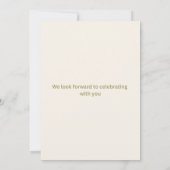 Faire-Part de Mariage Élégant Floral Personnalisab (Dos)