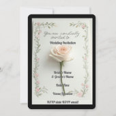 Faire-part de mariage Élégant Floral Romanic Rusti (Devant)