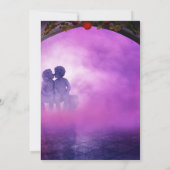 Faire-part de mariage élégant gothique (Dos)