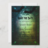 Faire-part de mariage élégant gothique 'save the d (Devant)
