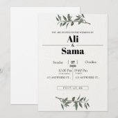 Faire-part de mariage élégant minimaliste | Modern (Devant / Derrière)