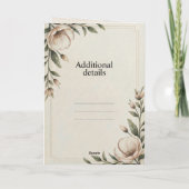 Faire-part de mariage élégant moderne (Dos)