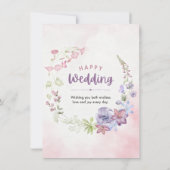 Faire-part de mariage élégant moderne (Dos)