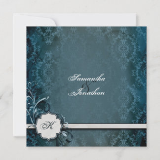 Faire-part de mariage Élégant Monogramme Vintage D