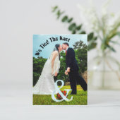 Faire-Part de Mariage Élégant Nous avons Noué le N (Debout devant)