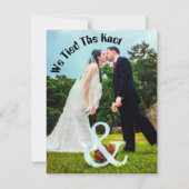 Faire-Part de Mariage Élégant Nous Nous Sommes Uni (Devant)