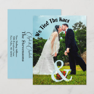 Faire-Part de Mariage Élégant Nous Nous Sommes Uni
