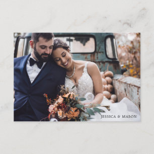 Faire-Part de Mariage Élégant pour Mariés en Fuite