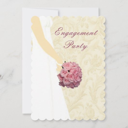 Faire-part de mariage élégant pour une soirée de f (Devant)