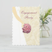 Faire-part de mariage élégant pour une soirée de f (Debout devant)