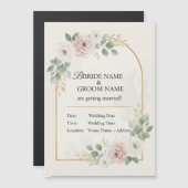 Faire-part de mariage élégant romantique Mode mini (Devant / Derrière)