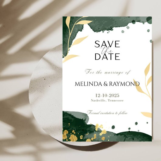 Faire-part de mariage élégant "Save the Date"