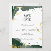 Faire-part de mariage élégant "Save the Date" (Devant)