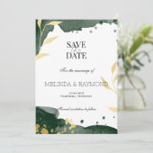 Faire-part de mariage élégant "Save the Date" (Debout devant)