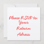 Faire-part de mariage élégant simple (Dos)