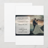 Faire-Part de Mariage Élégant sur Mesure (Devant / Derrière)