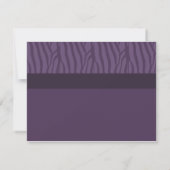 Faire-part de mariage élégant violet (Dos)