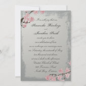 Faire-part de mariage - Élégante floraison de ceri (Dos)