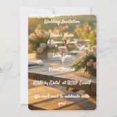 Faire-part de mariage Élégante Flore Rustique (Devant)