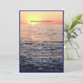 Faire-part de mariage Élégante Plage Paisible au c (Debout devant)