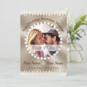 Faire-part de mariage élégants avec photo, ou Supp (Debout devant)