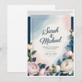 Faire-part de mariage élégants 💍 – Modifiables & (Devant / Derrière)