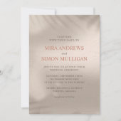 Faire-part de mariage élémentaire en terre cuite e (Devant)