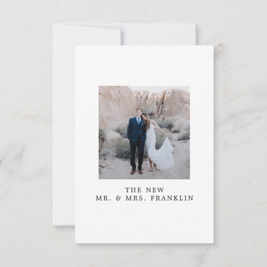 Faire-Part de Mariage Élite pour les Mariés qui on (Dos)